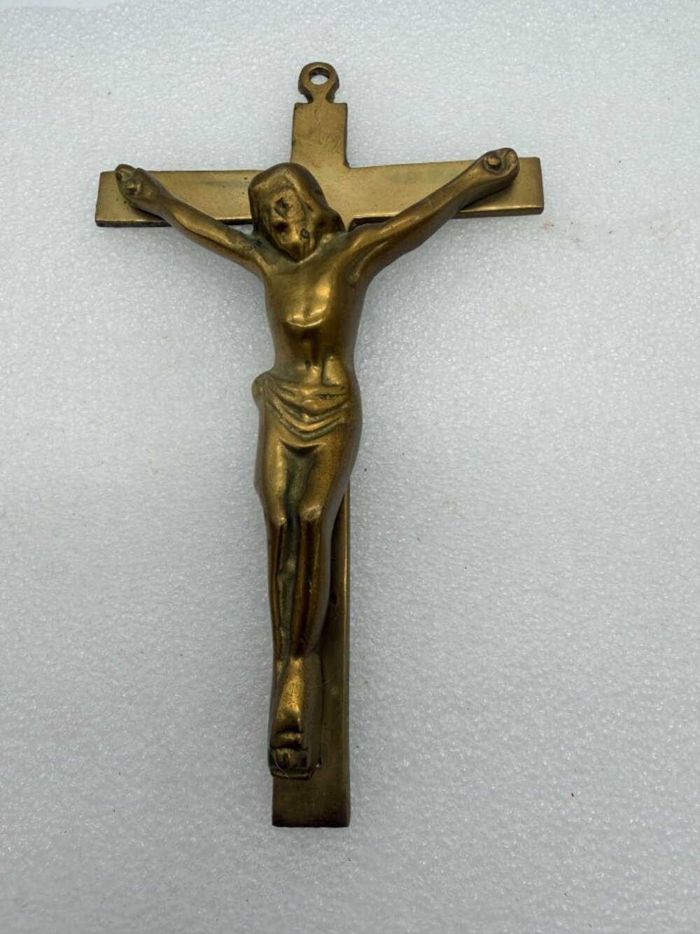 Vintage Price Solid Brass Wall Crucifix Cross Religious Decor Taiwan